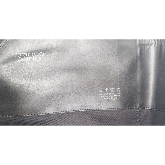 Franco Sarto CUTLER Knee High Riding Boot Tall Equestrian Black Leather Size 8 - Picture 7 of 12